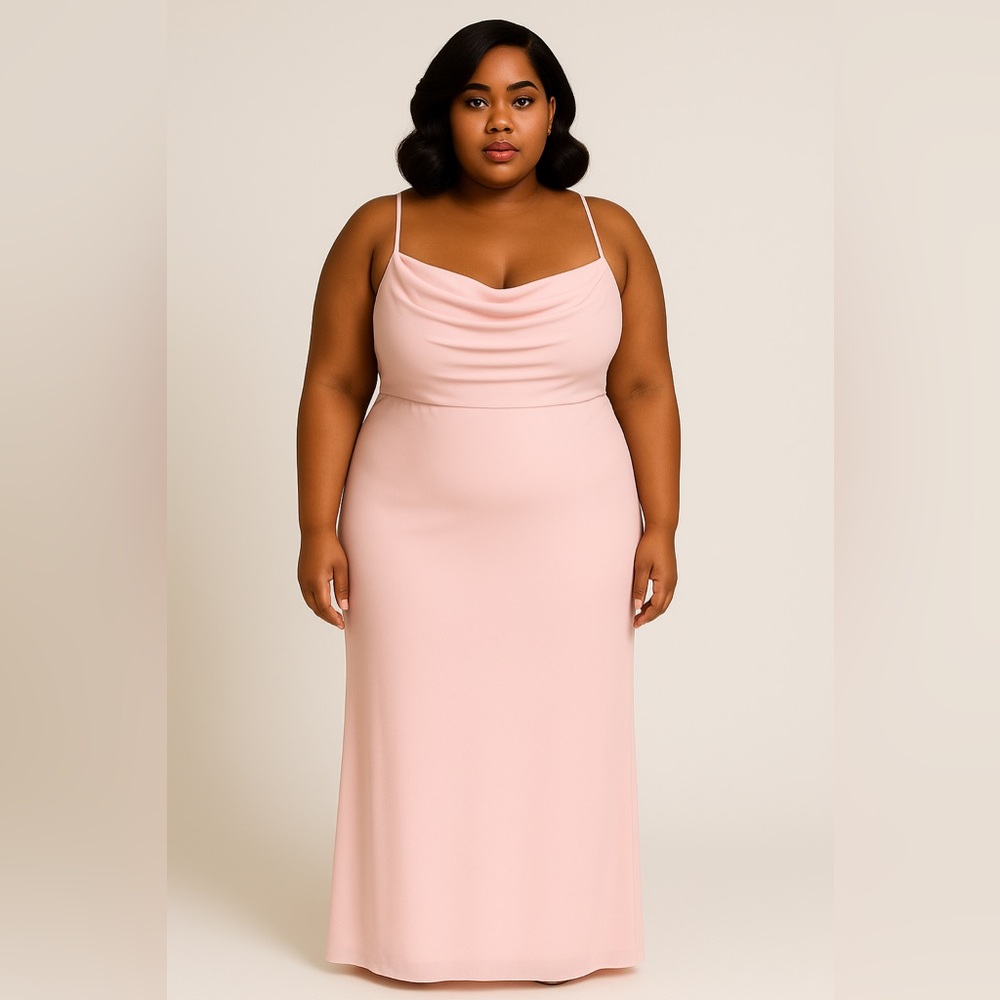 Michaelangelo sz 20 long pink formal dress